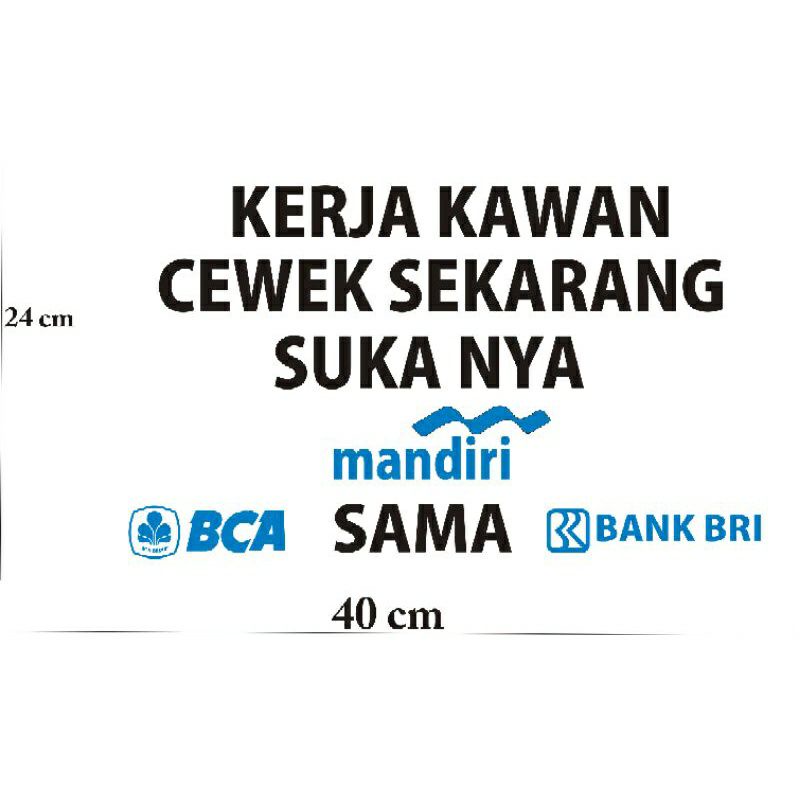 

STIKER CUTTING KATA2 MANTUL STICKER UNIK TERMURAH