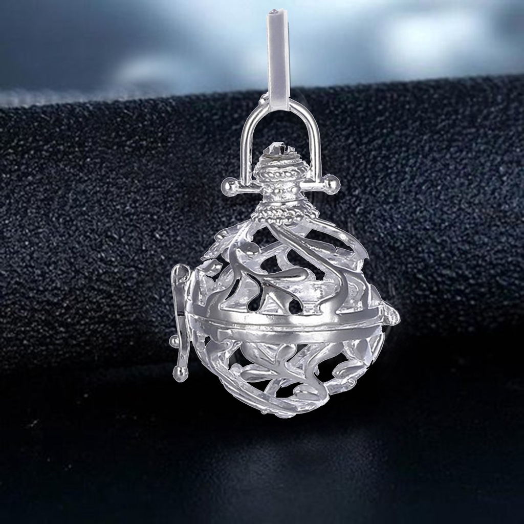 Hu Hu Hu Hu Hu Alat Bantu Pasang Kacamata♡ Kalung Liontin Lonceng Hollow Multifungsi Bahan Tembaga Untuk Wanita