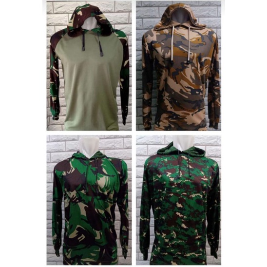Kaos hoodie loreng jersey - hoodie loreng bahan drifit - jersey pria lengan panjang