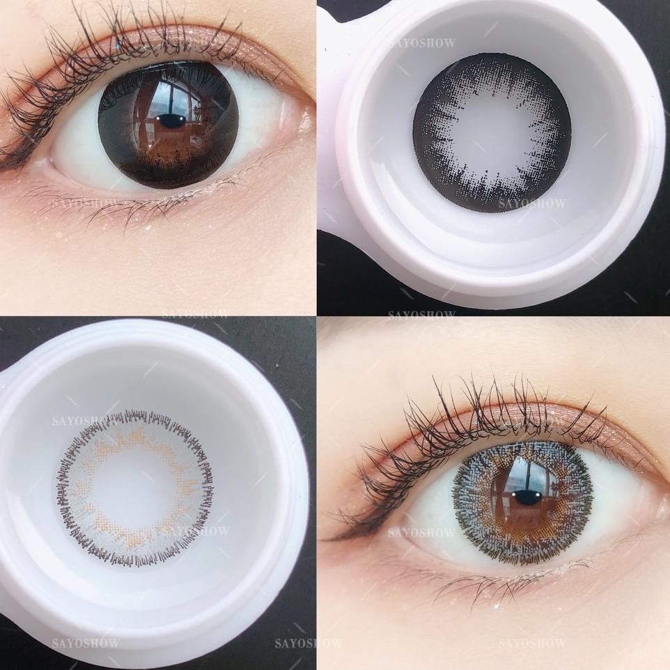 Bagus Banget.. ✔️100% ORI SAYOSHOW ANFLOR Sepasang Soflen Hitam Minus 14 mm ( NORMAL S/D-5.00) Conta