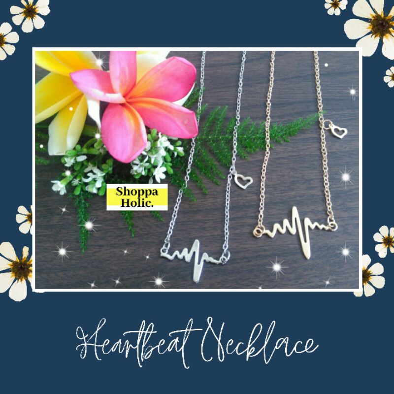 Heartbeat Necklace(Kalung Aesthetic Detak Jantung)