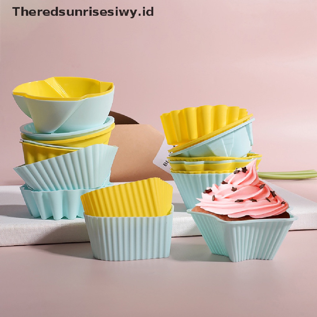 # Alat Rumah Tangga # 1pc Cetakan Kue Muffin Bahan Silikon Tahan Panas Dapat Digunakan Kembali