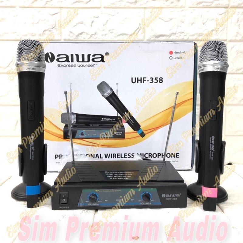 Mic Wireless Aiwa UHF 358 uhf358
