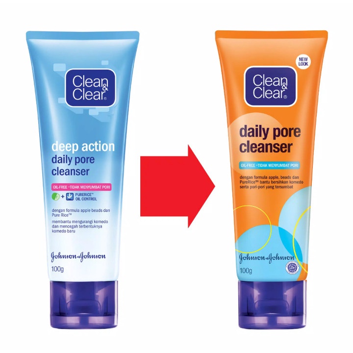 CLEAN &amp; CLEAR Deep Action Cleanser Oil Free Sabun Wajah 100gr