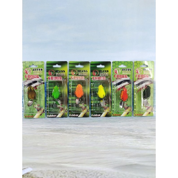 BLESS FROGGY RUBBER BLACK FIRE / SOFT FROG BLESS