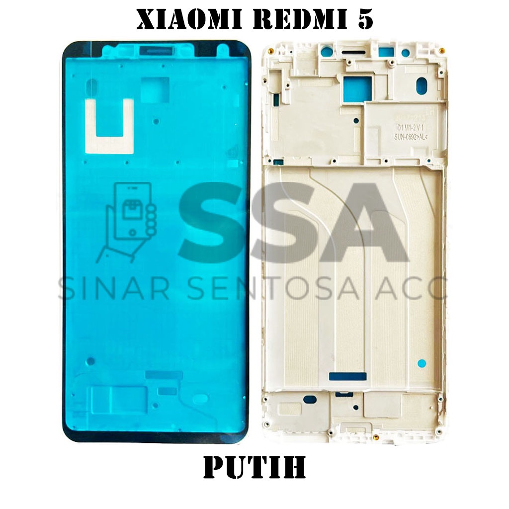 Tulang Tengah Middle Frame LCD Xiaomi Redmi 5 Original 100% Tulang Casing Bezel Bezzel Bazel Handphone HP Ori Original Awet Murah REDMI5