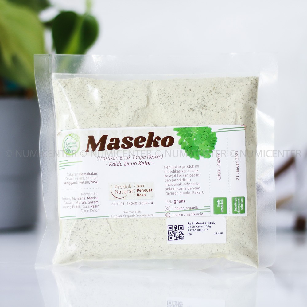 

100G Refill Maseko Kaldu DAUN KELOR Moringa Stock LINGKAR ORGANIK