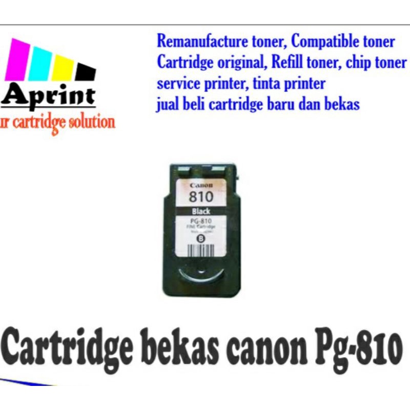 Jual cartridge canon bekas PG 810 black kosongan dari original masih
