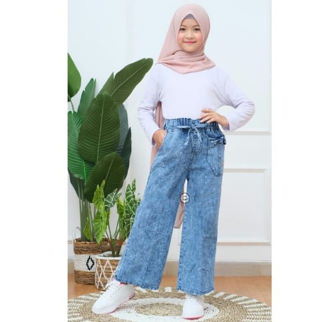 KULOT ANAK 6-14 TAHUN / KULOT JEANS ANAK PEREMPUAN / CELANA KULOT ANAK / KULOT ANAK/KULOT JEANS ANAK