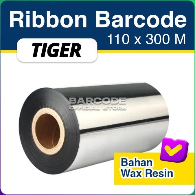

[[BISA COD]] RIBBON BARCODE WAX RESIN UKURAN 110 X 300 M - UNTUK LABEL SEMICOATED