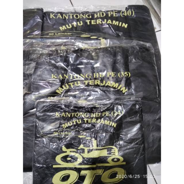 Kantong Plastik Kresek Hitam Merk Oto