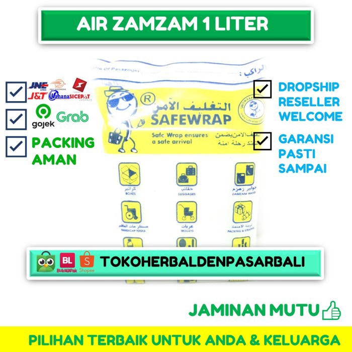 

AIR ZAMZAM 1L AIR ZAM ZAM 1 LITER ORIGINAL ASLI ORIGINAL - SAFEWRAP Denpasar Bali