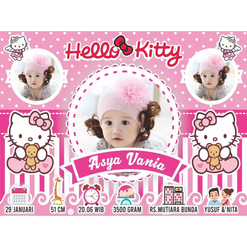 CETAK BIODATA BAYI UKURAN BESAR 17R/12Rs (48x32)cm-36