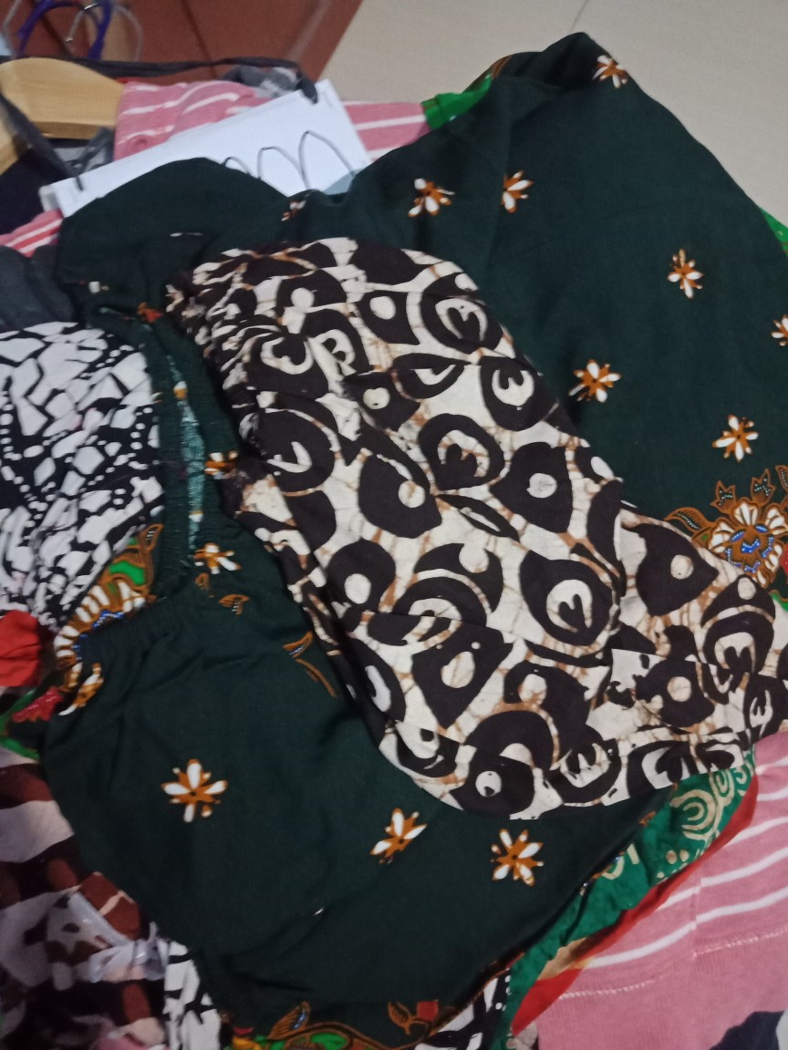 Setelan Anak/baju Tidur/baju Santai/baju Harian Anak/batik Anak/babydoll/stelan Usia 2 - 3,5 Tahun