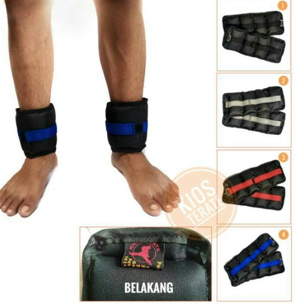 Pemberat kaki 1kg bendel kaki fitness Penguat otot kaki beban olahraga