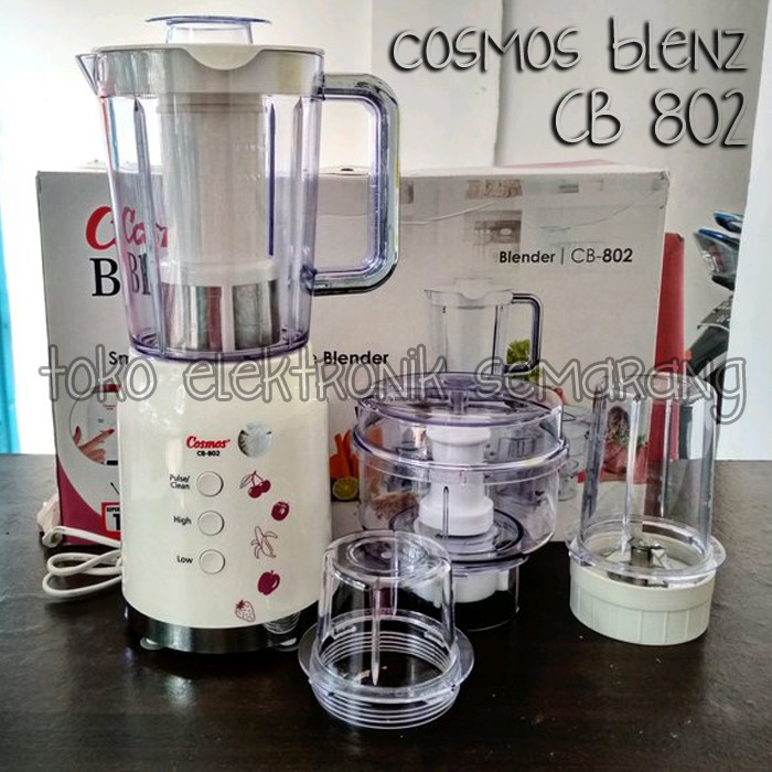 BLENDER DAN CHOPPER 4 IN 1 COSMOS BLENZ CB 802 PCF CB 832 PC CB 832PC PLASTIK 2 LITER GARANSI RESMI