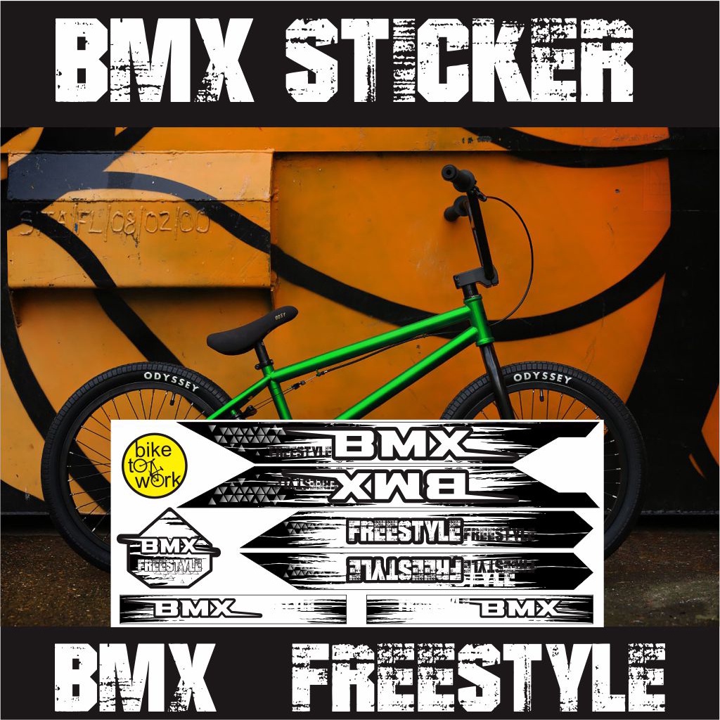VARIASI STIKER SEPEDA BMX VARIASI / VARIASI DECAL STIKER SEPEDA BMX / BMX FREESTYLE 02 / BM