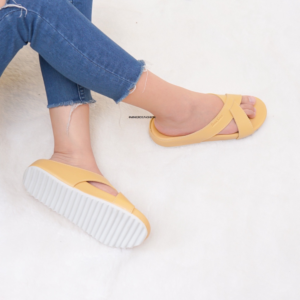 Sara Sara VIVI Sandal Tali Wanita Sandal Silang wanita sandal slop wanita kekinian