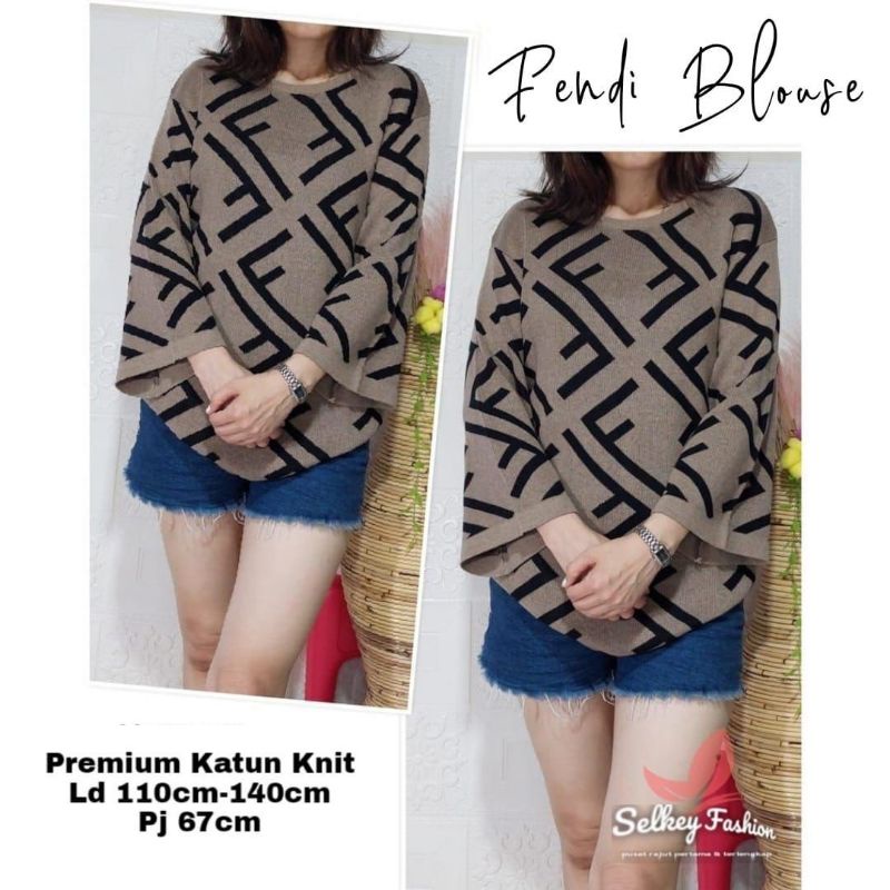 FENDI BLOUSE PREMIUM KATUN KNIT