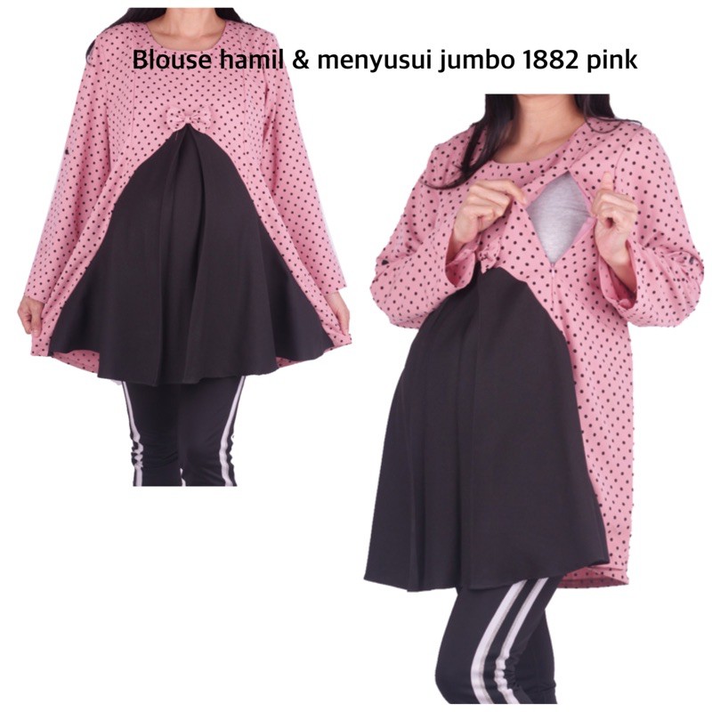 Blouse Hamil dan menyusui jumbo size 1882