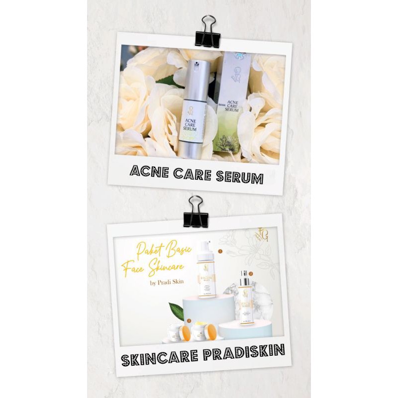 paket skincare pradiskin + acne care serum