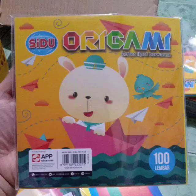 

Origami sidu UK 16 x16 satu isi 100 Lembar