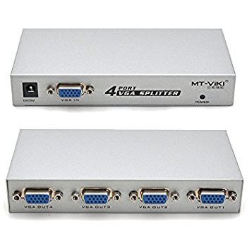 VGA Splitter 4 Port Video Distributor 1 PC Connects 4 Monitors 150Mhz