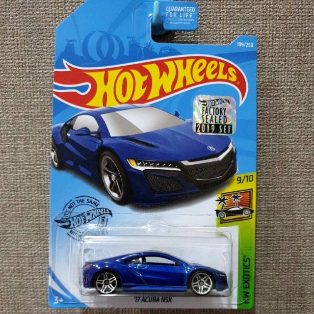 Hot Wheels - 17 ACURA NSX - BLUE BIRU - factory sealed 2019