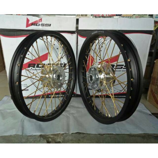 PAKET Pelek pelak Velg Jari Jari Rossi Ring 17 VIXION MX KING MX NEW DLL Tromol Komplit Bisa Reguest Rx King Vixion Mx King