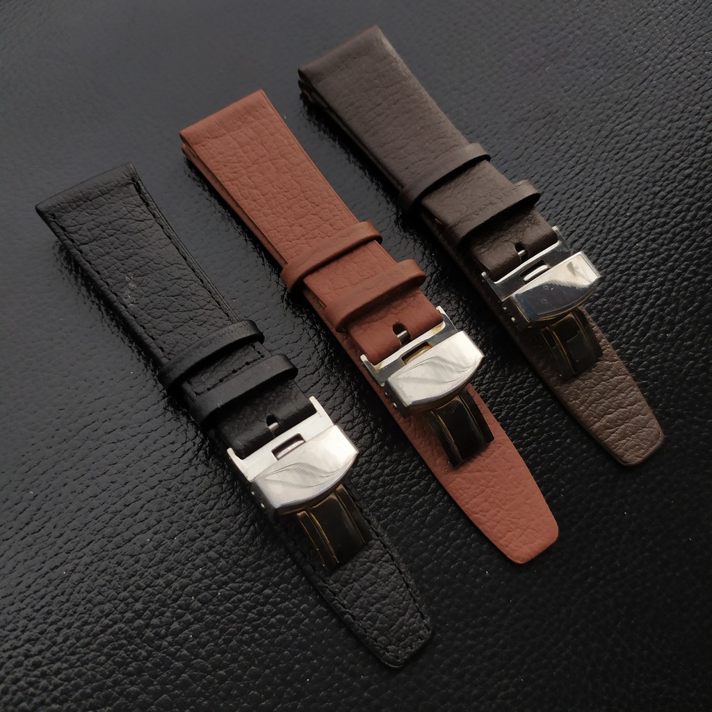 Tali jam tangan Kulit asli leather strap seiko Rolex 20mm