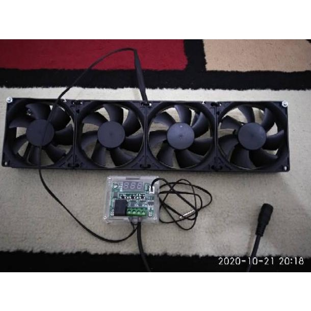 [KODE BARANG Z3282] Kipas fan aquarium aquascape lengkap termocontrol pengatur suhu otomatis