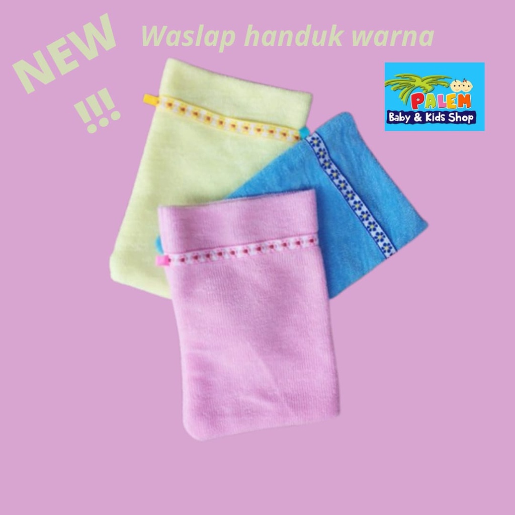 Washlap Bayi/ Washlap Murah Bayi / Perlengkapan Mandi Bayi Bahan Handuk.