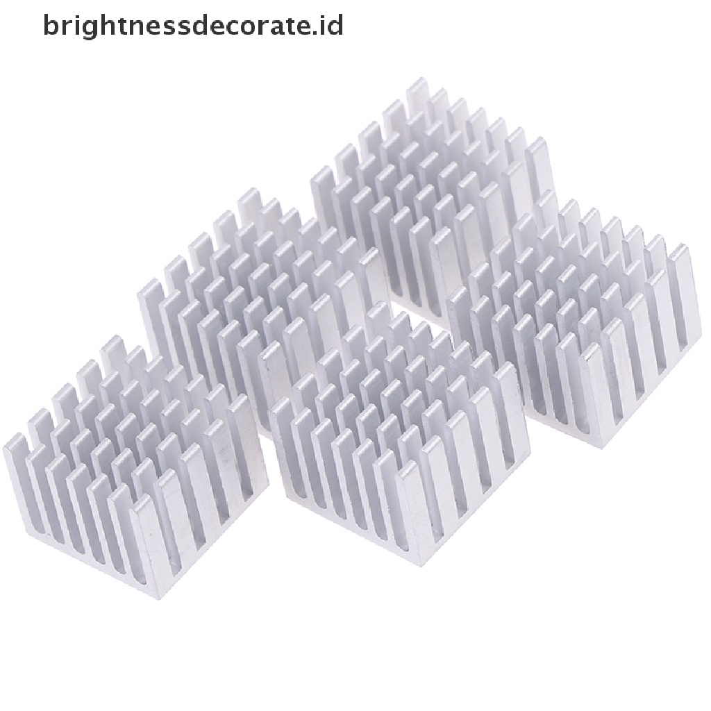 5 Pcs Chip Pendingin Heatsink CPU GPU Bahan Aluminum Ukuran 20x20 X 15mm