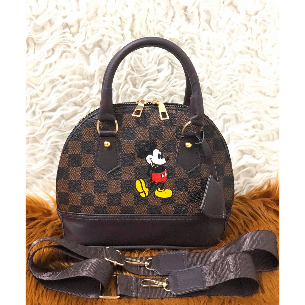 TAS IMPORTLV MICKEY MOUSE TAS LV ALMA MINI MICKEY MOUSE FULL EMBOSED / SLEMPANG LV MINI MIKI MOS