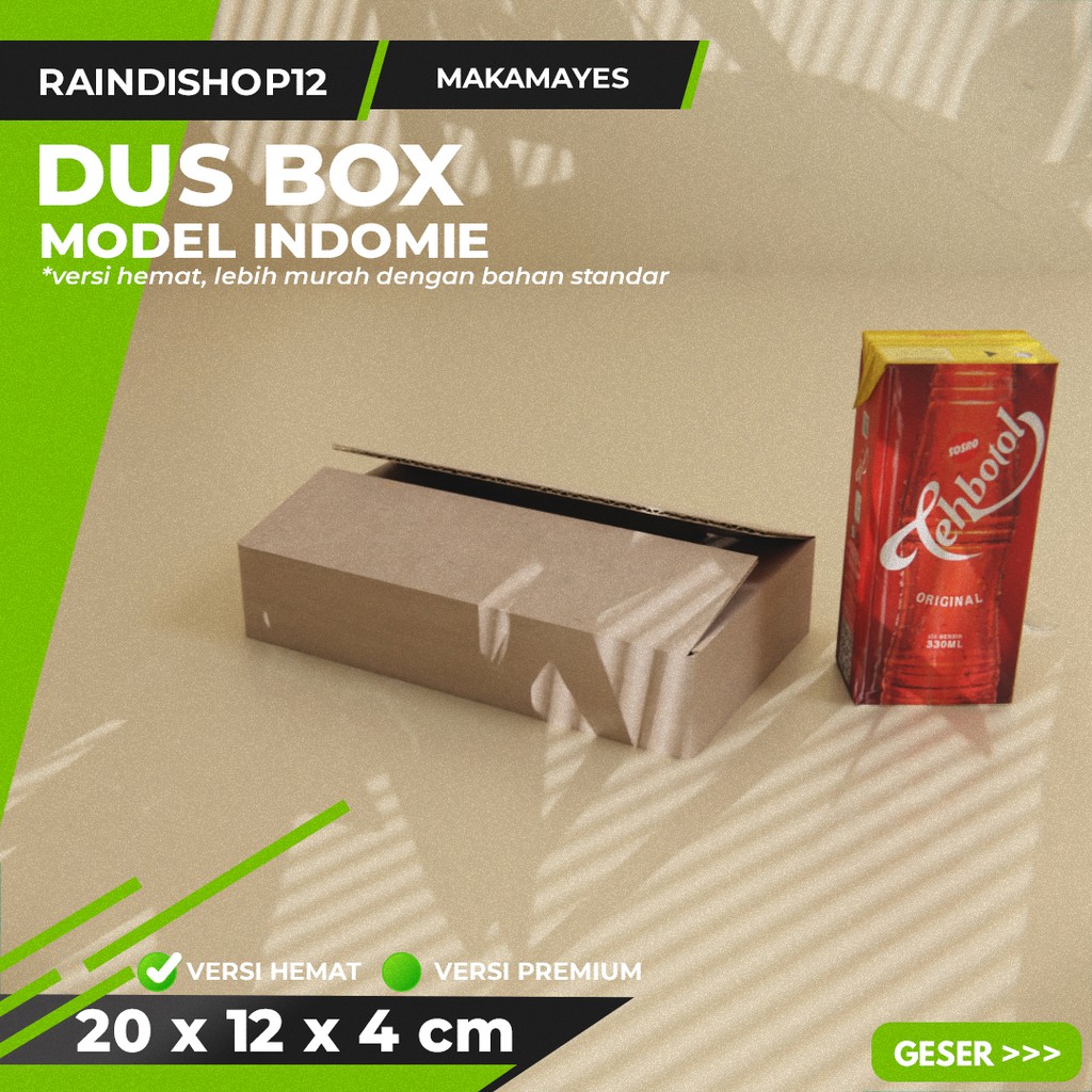 

BOX 20 X 12 X 4 CM KARDUS KOTAK KEMASAN PACKAGING KADO POLOS