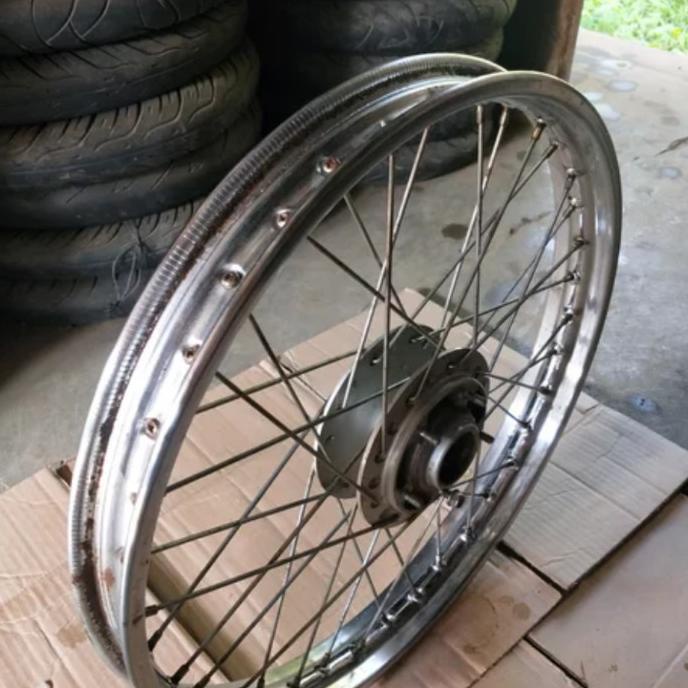 velg atau veleg depan jari jari motor supra lama INDIA-P41 Ayo Order