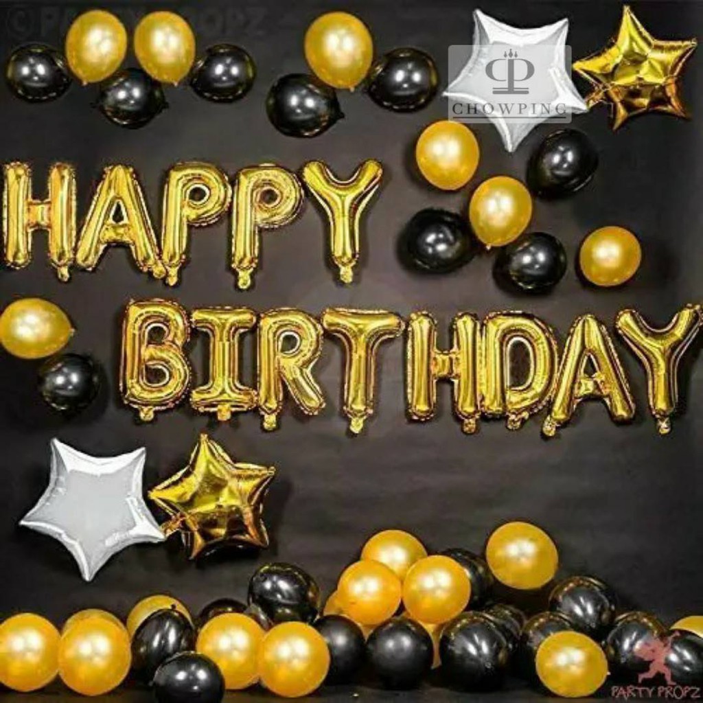 Paket Dekorasi Hiasan  Balon Ulang Tahun Happy  Birthday  