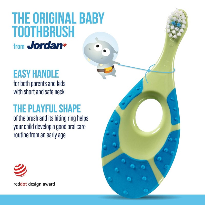 Jordan Oral Care Extra Soft Sikat Gigi Anak Step 1 Twin - (0-2 Tahun)