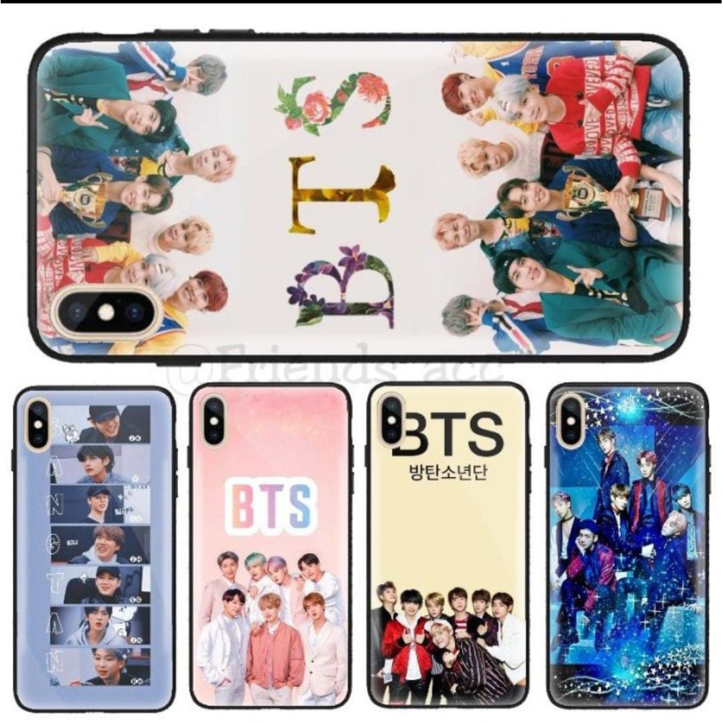 VIVO Y12S , Y20 , Y20S , V20 , V20 SE PREMIUM CASE GLASS MOTIF FULL BTS MEMBER