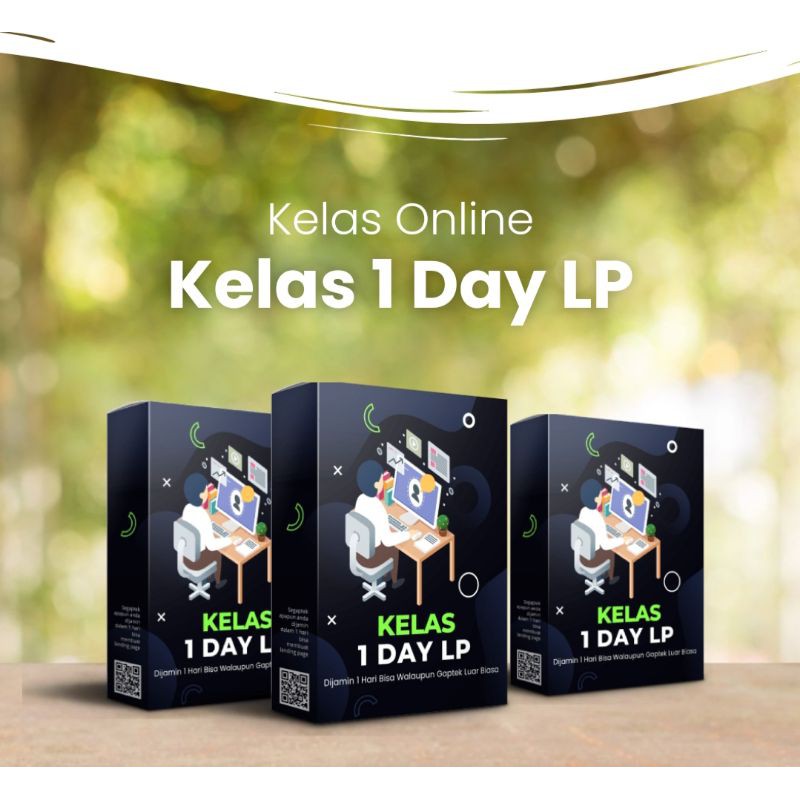 Kelas Online 1 Day Landing Page Beli 1 Bonus 15