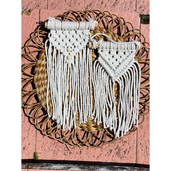 READY STOK) macrame Hiasan dinding mini monte / macrame wall hanging/ dekorasi rumah