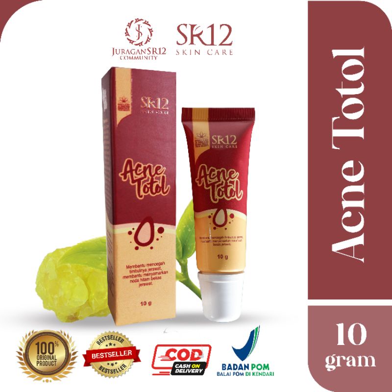 KRIM JERAWAT TOTOL SR12 BPOM AMAN / MENGEMPESKAN JERAWAT / CREAM TUMPAS JERAWAT / PERAWATAN JERAWAT