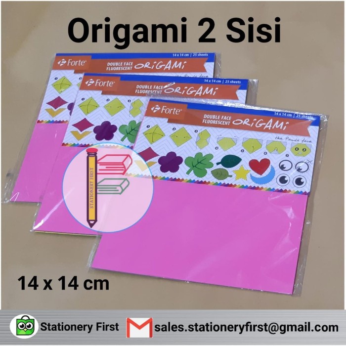 

Senikertas- Origami Kertas Lipat Forte 2 Sisi Double Side 14 X 14 Cm -Kertas-Seni.