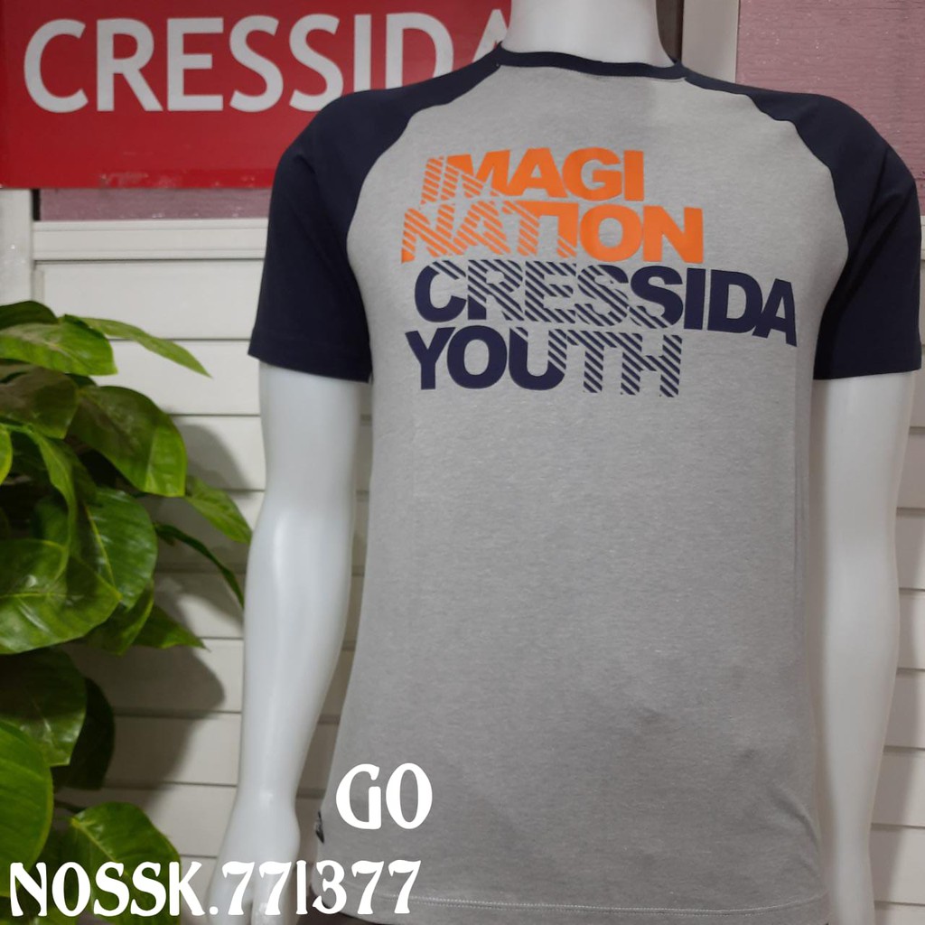 gos CRESSIDA+ NOS1 KAOS FASHION 100% ORIGINAL Atasan Baju Pria (SLIMFIT)