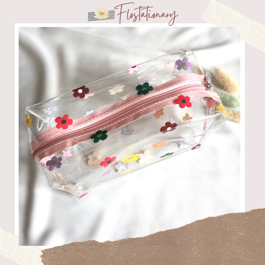 

[FS] Pen Case / Tas Kosmetik Transparan Cosmetic Bag Pouch Alat Makeup Kotak Pensil - Avocado
