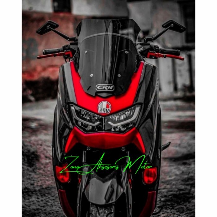 ORIGINAL T. Visor Windshield Yamaha Nmax New 2020 Ocito 4 Cyborg Variasi Nmax -   mika kaca depan