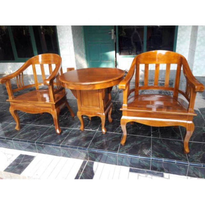 kursi betawi lenong, kursi kayu jati mebel jepara