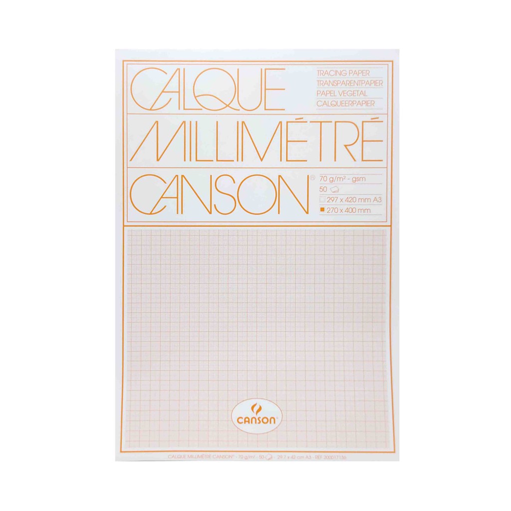 

Canson Millimeter Tracing Paper A3 50 Sheets