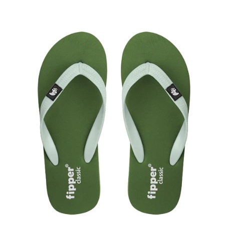 Sandal Fipper Classic Green Army Grey Oyster Original