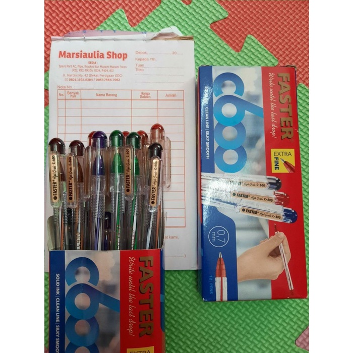 

Murah Faster Pen Pulpen C600 Extra Fine 1 Kotak 12 Pcs Ballpoint Bolpen Terlaris